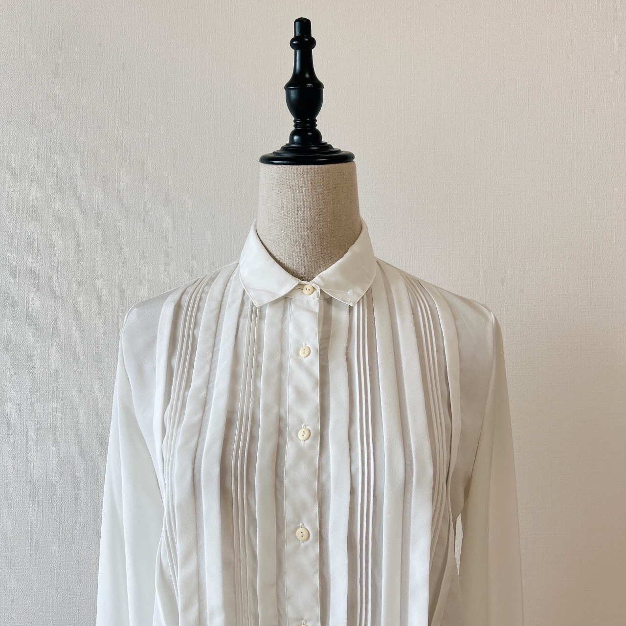 白色雪紡質古著襯衣