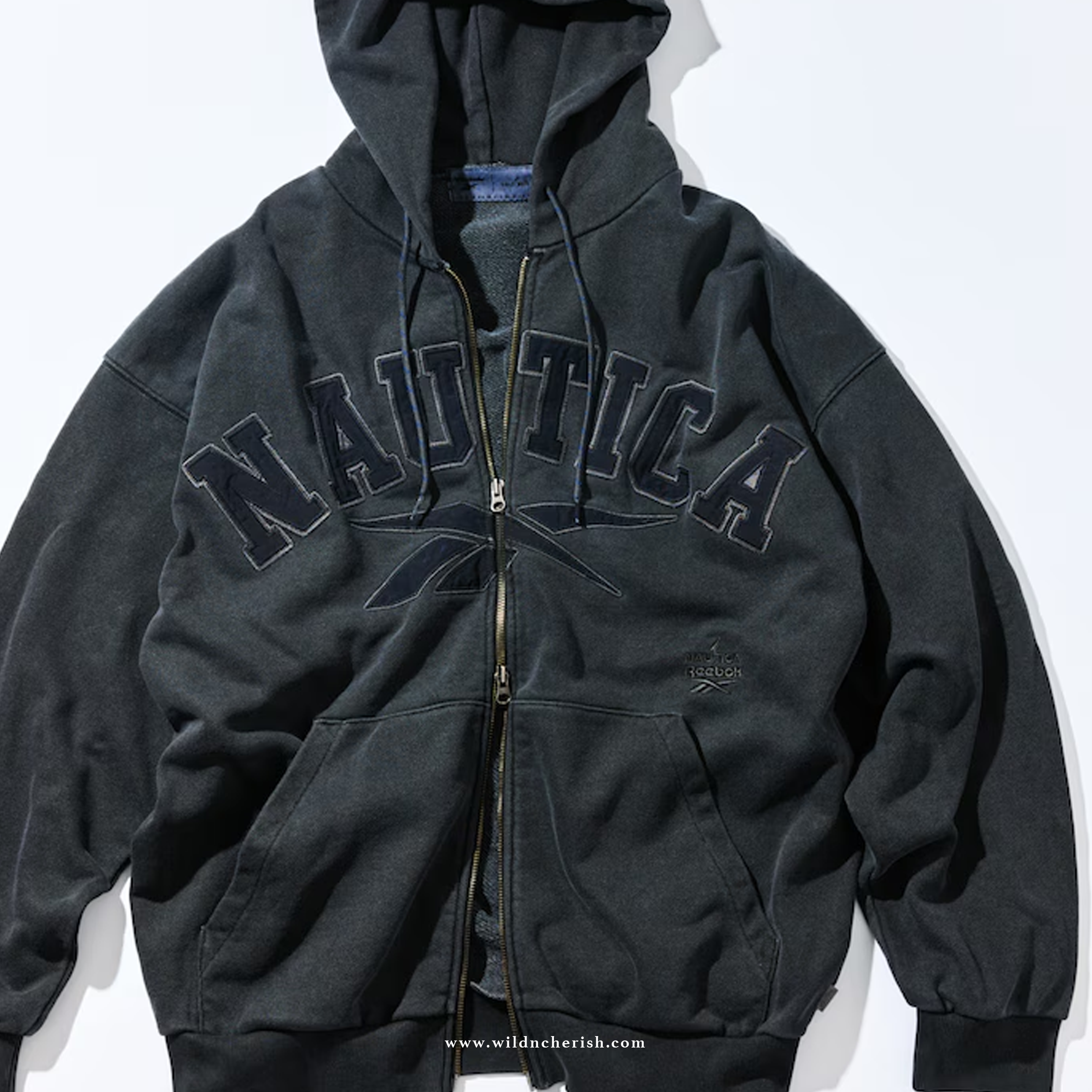 預訂 | Nautica Japan x Reebok Arch Logo Pigment Heavyweight Zip-Up Hoodie 洗水
