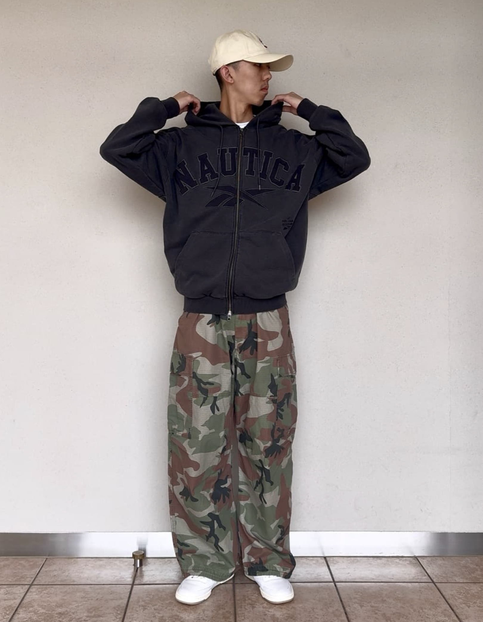 預訂 | Nautica Japan x Reebok Arch Logo Pigment Heavyweight Zip-Up Hoodie 洗水