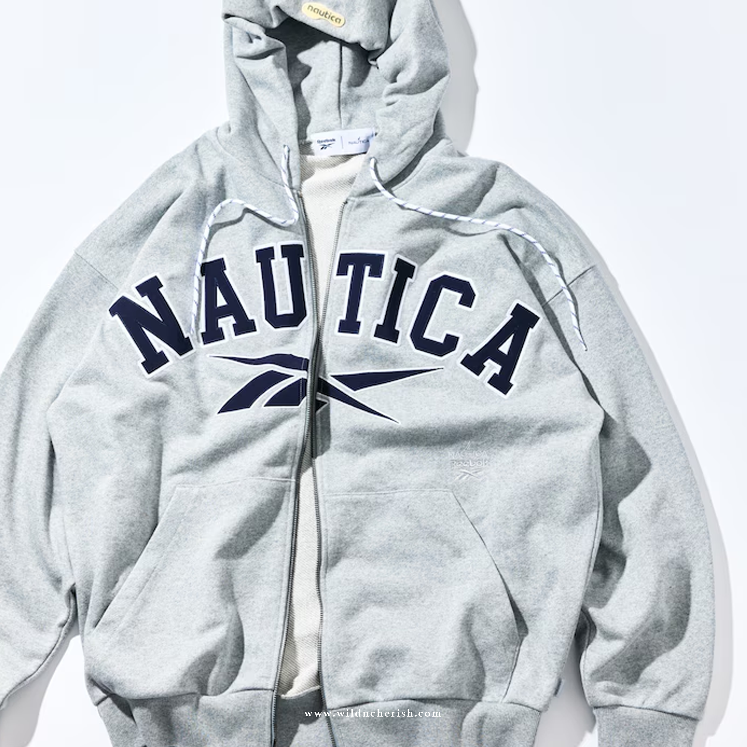 預訂 | Nautica Japan x Reebok Arch Logo Heavyweight Zip-Up Hoodie