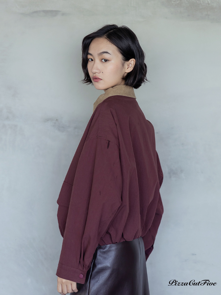 拼色領片外套 PizzaCutFive PCF253415017