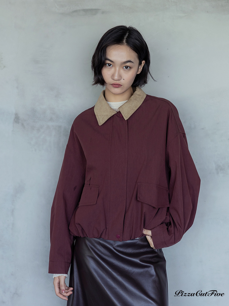 拼色領片外套 PizzaCutFive PCF253415017