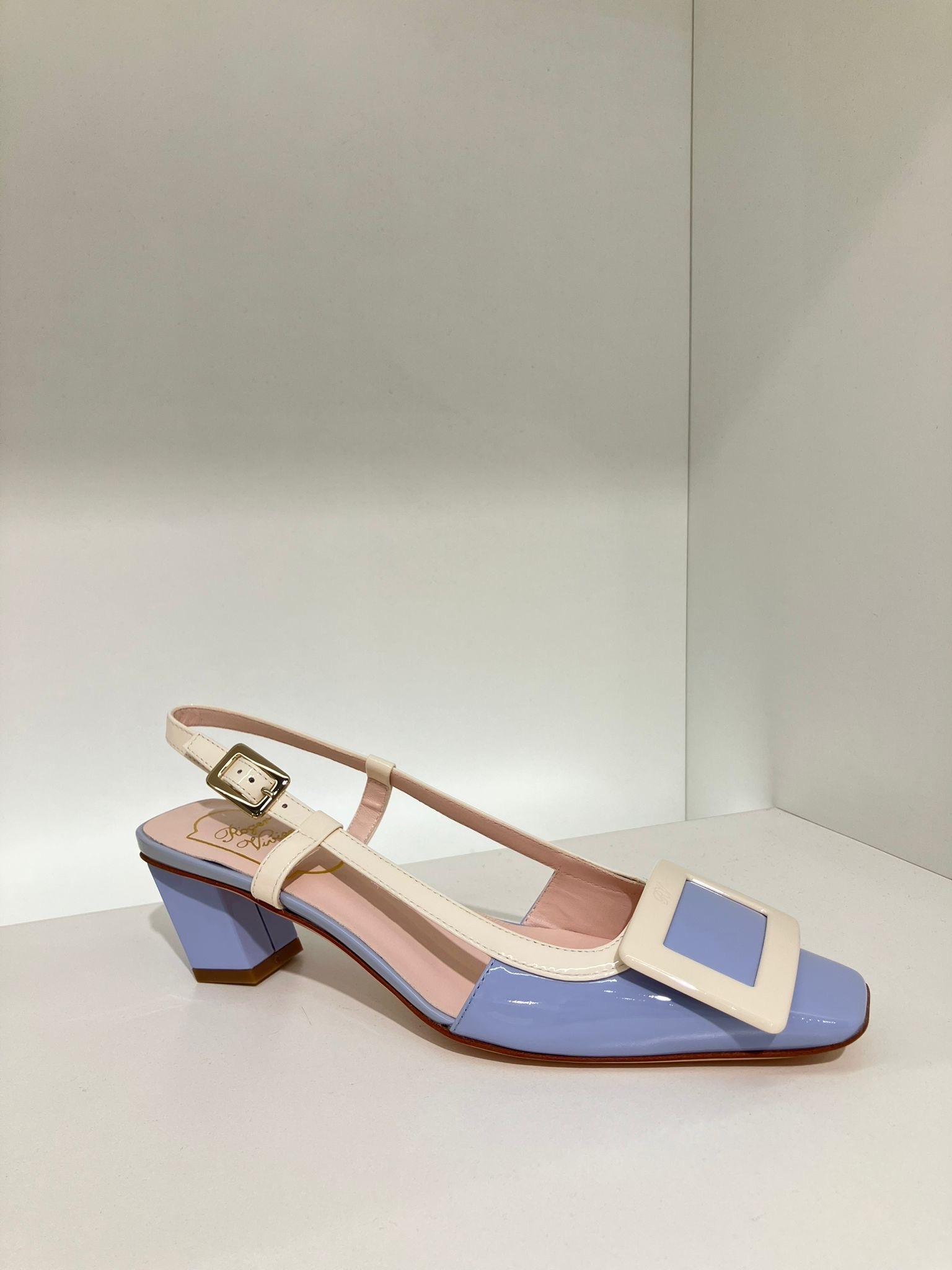 Roger Vivier belle vivier slingback heels 45mm Baby Blue