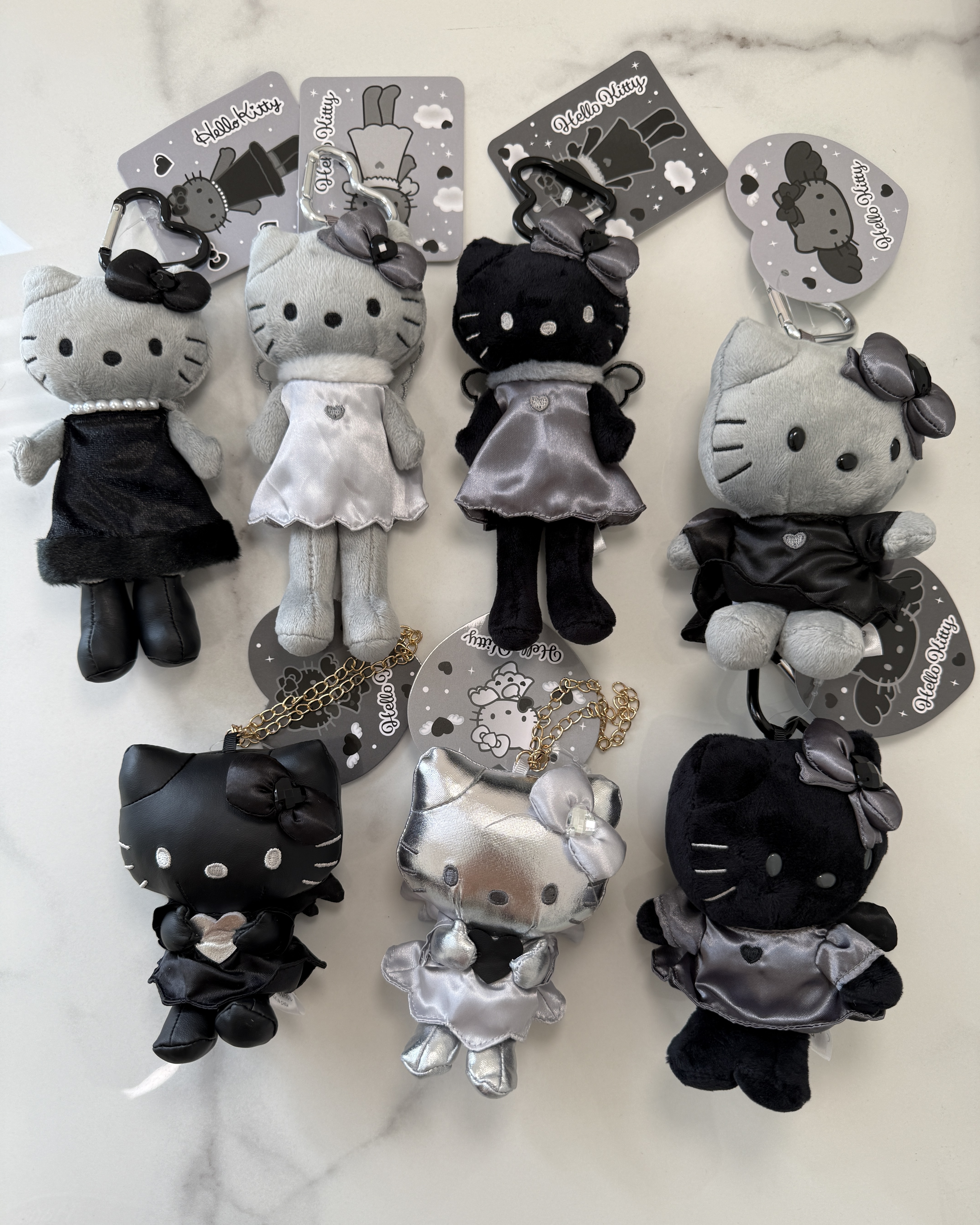 <現貨> 🇯🇵三麗鷗Nic Hello Kitty黑天使系列吊飾#長腿Kitty