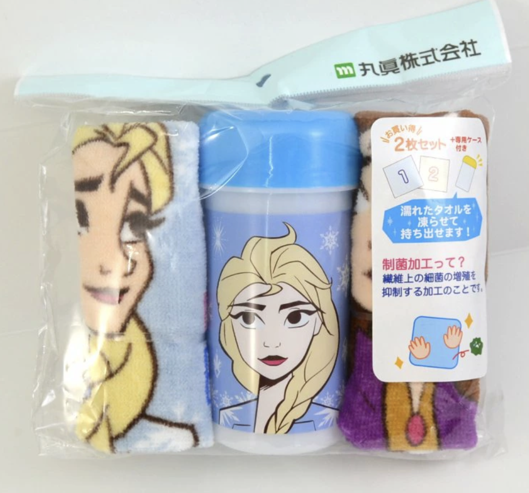 Frozen 毛巾連收納袋盒套裝