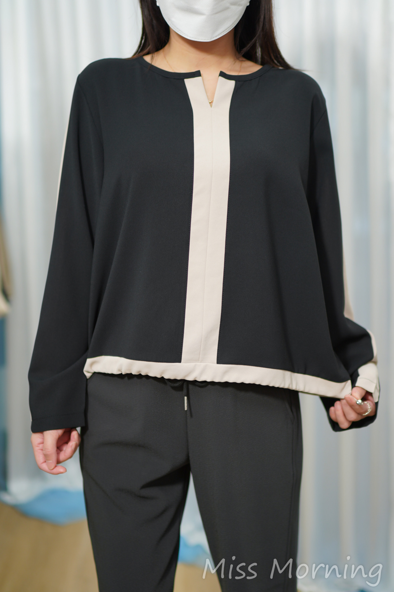 腳可束雪紡上衣(14845)