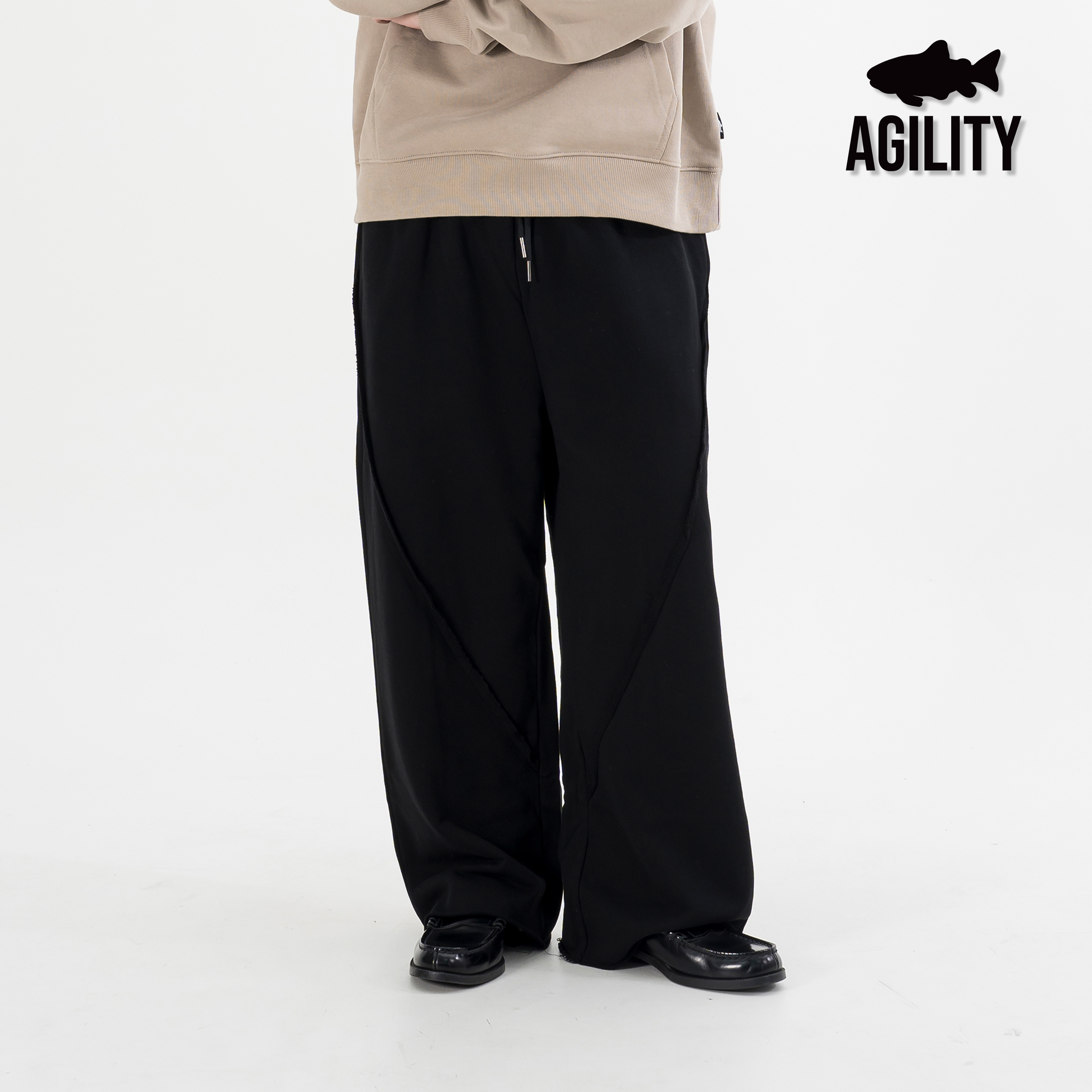 AGILITY Sweat Rough Edge Set 毛邊套裝 棉褲 [M-P55]