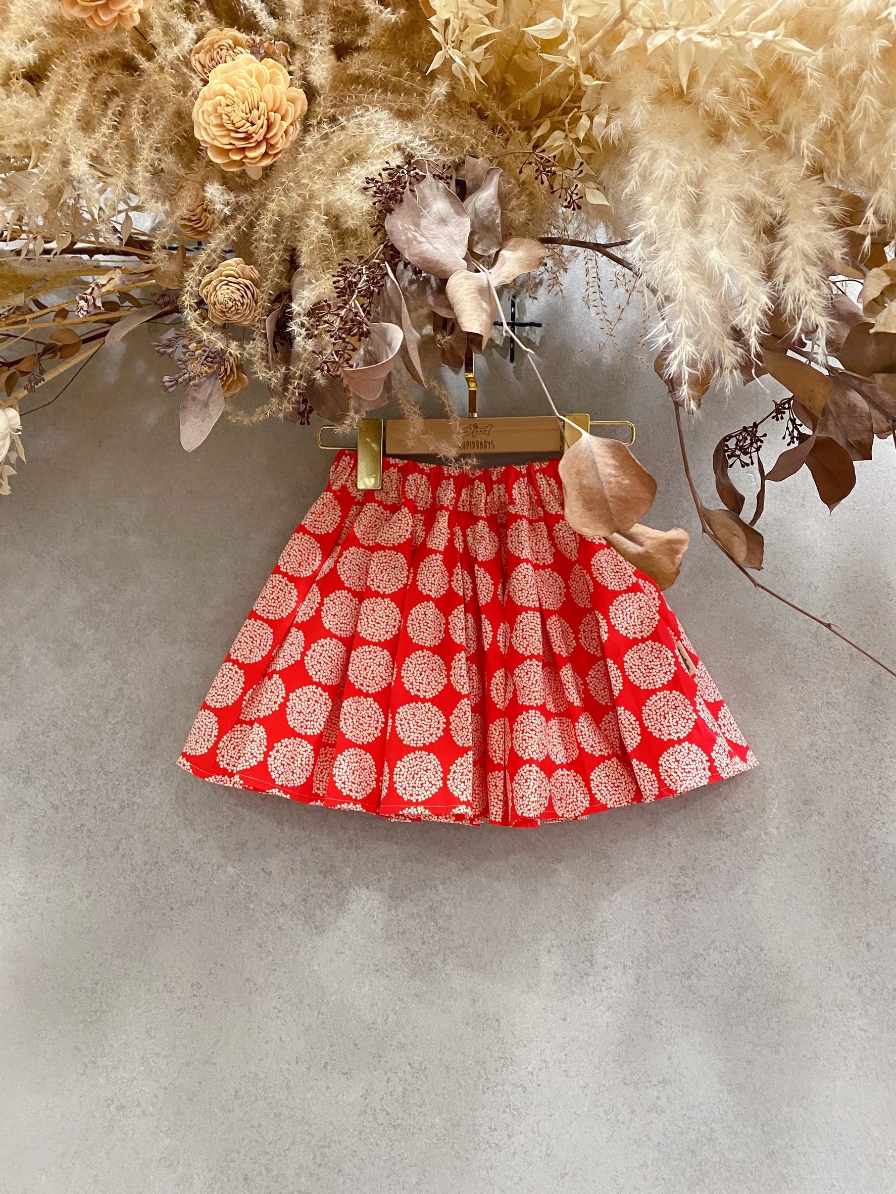 紅繡球 百摺褲裙(90)