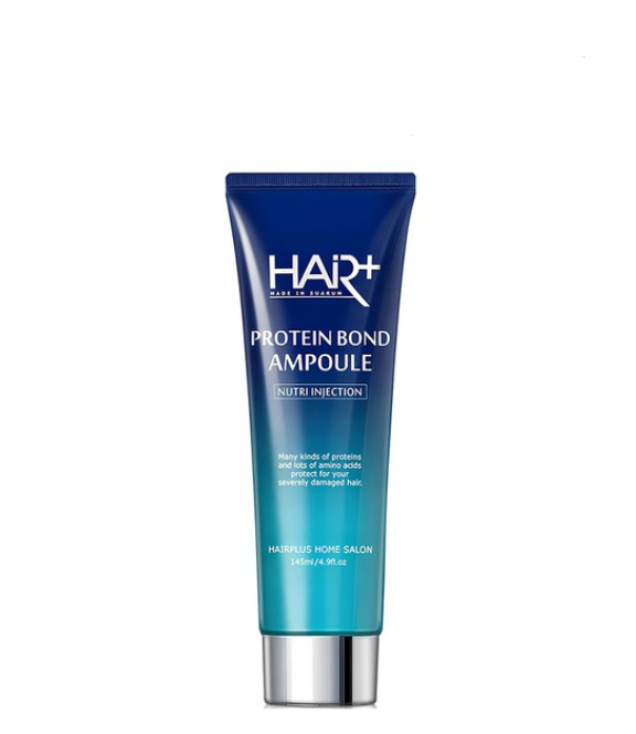 HAIR+ 蛋白質本德護髮安瓶精華 145ml｜拯救極度受損髮｜即時順滑💧免沖洗護理 ｜💙 韓國人氣 No.1 蛋白質修護精華