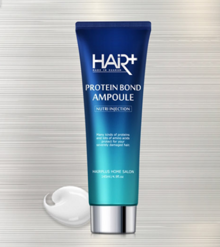 HAIR+ 蛋白質本德護髮安瓶精華 145ml｜拯救極度受損髮｜即時順滑💧免沖洗護理 ｜💙 韓國人氣 No.1 蛋白質修護精華
