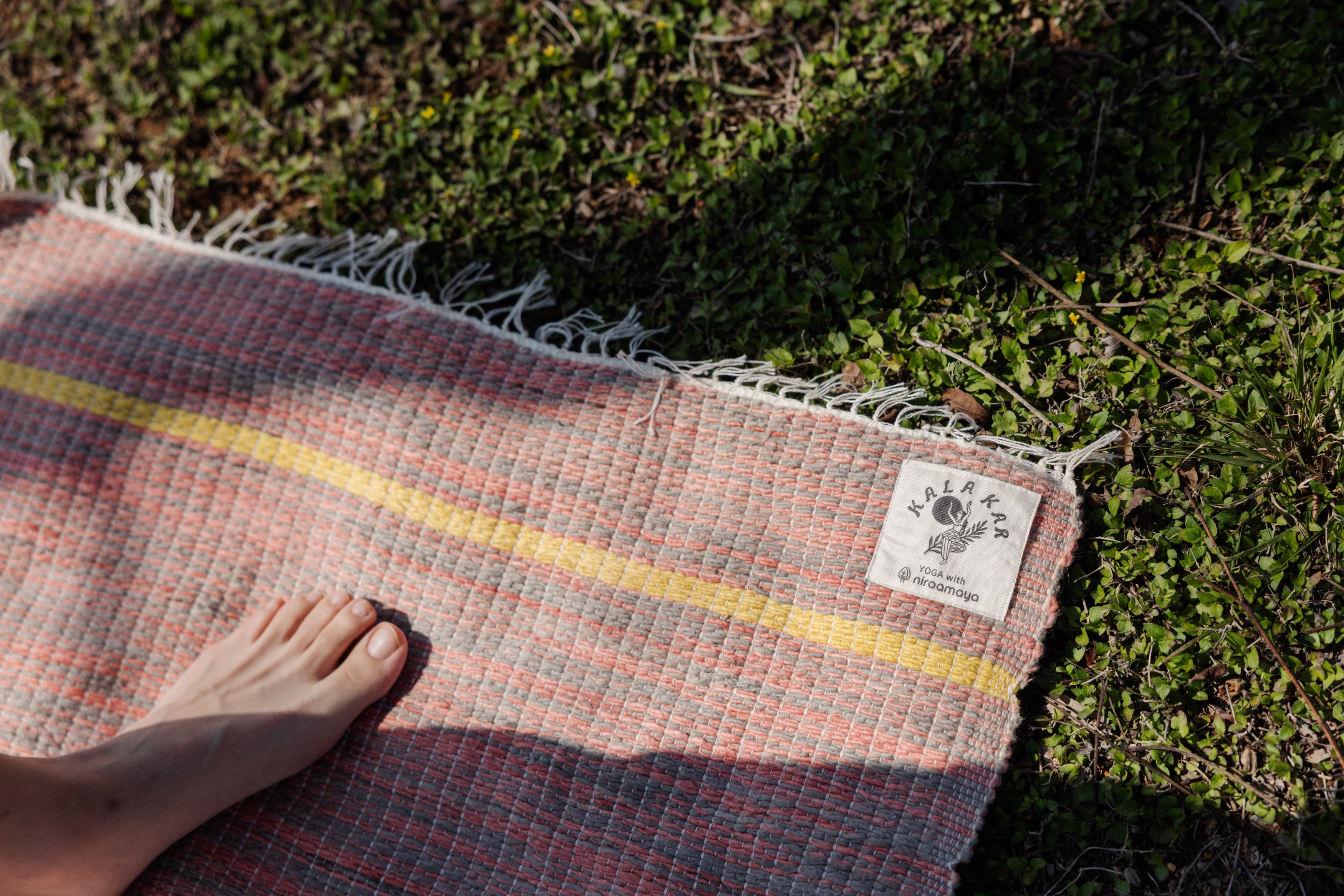 【YOGA】天然染織冥想墊_五色