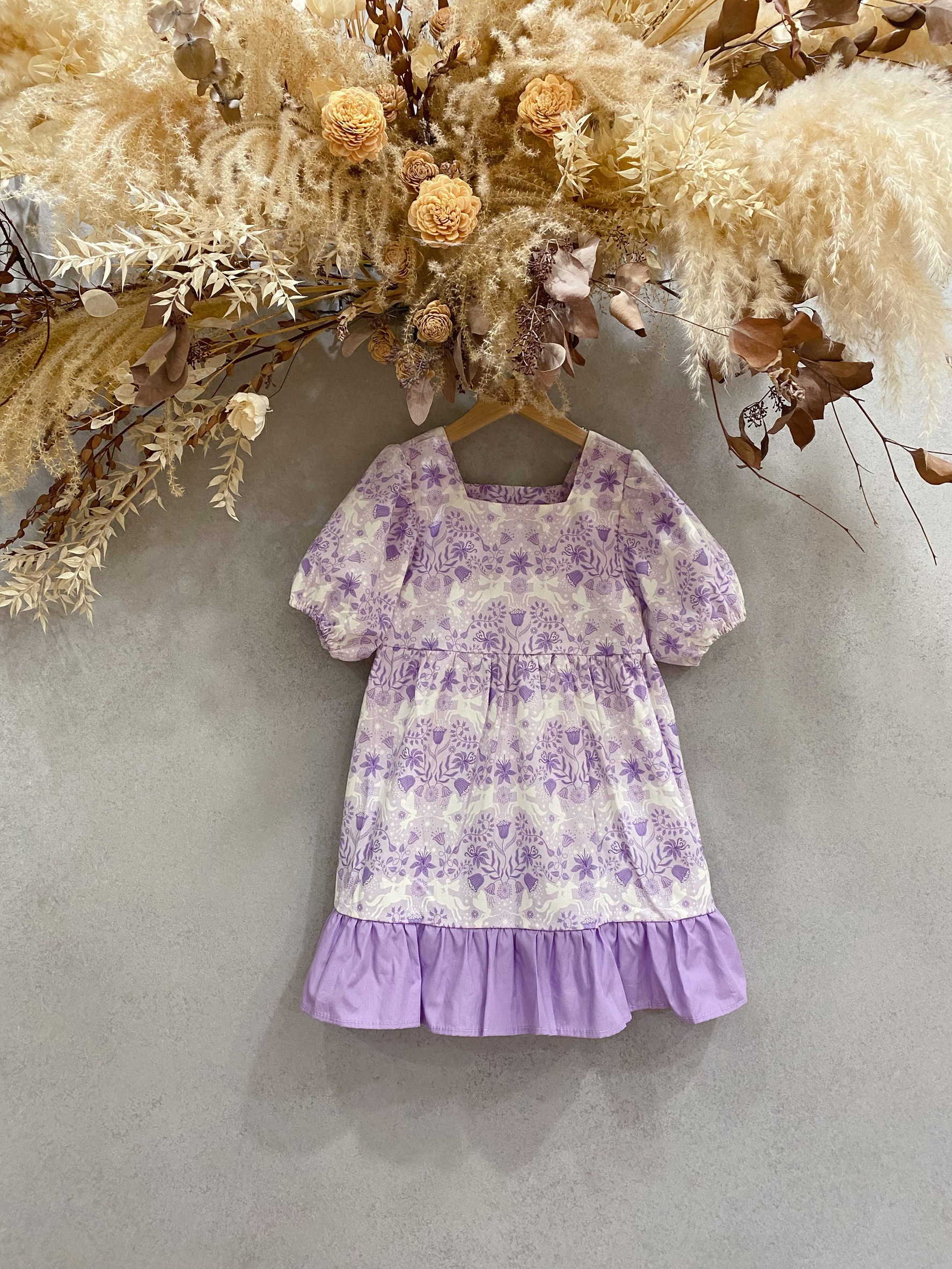 紫夢幻獨角獸 方方公主魚尾長洋裝(120)