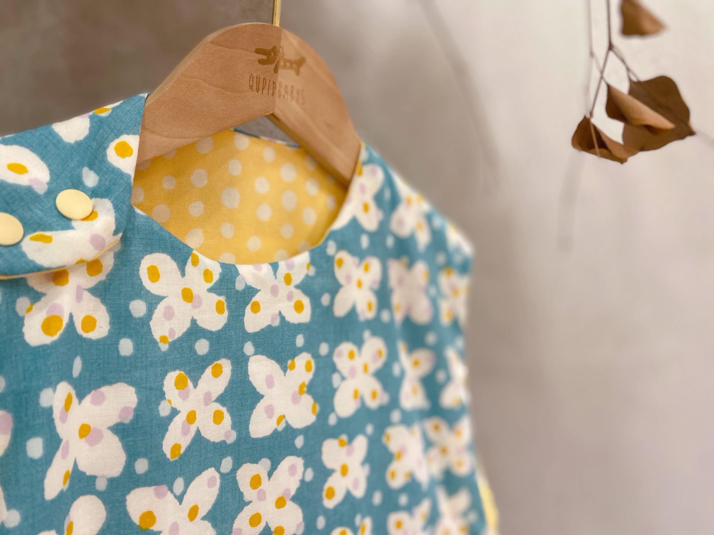 水藍蝴蝶花 加大夏季防踢被（適合約3-5歲）