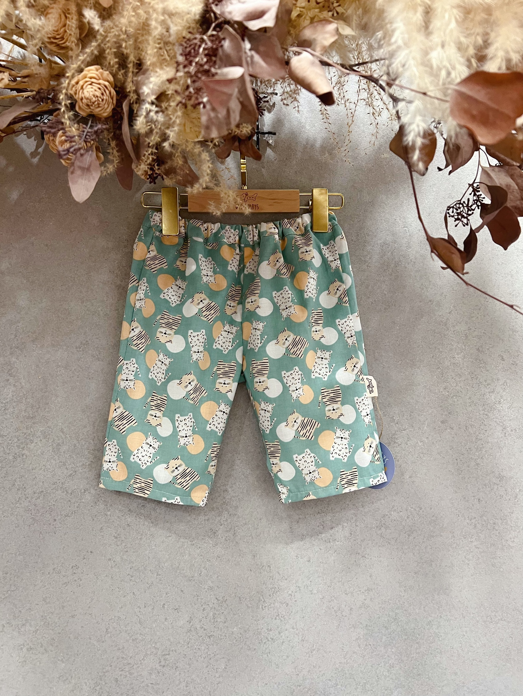 水玉老虎 九分寬褲(80)