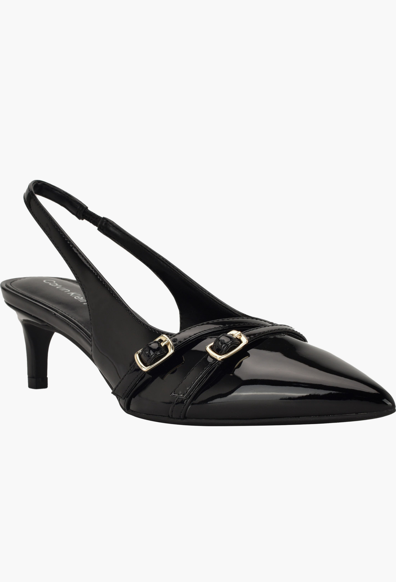 (預購) CALVIN KLEIN 後繫帶矮跟尖頭鞋Dazea Slingback Kitten Heel Pump