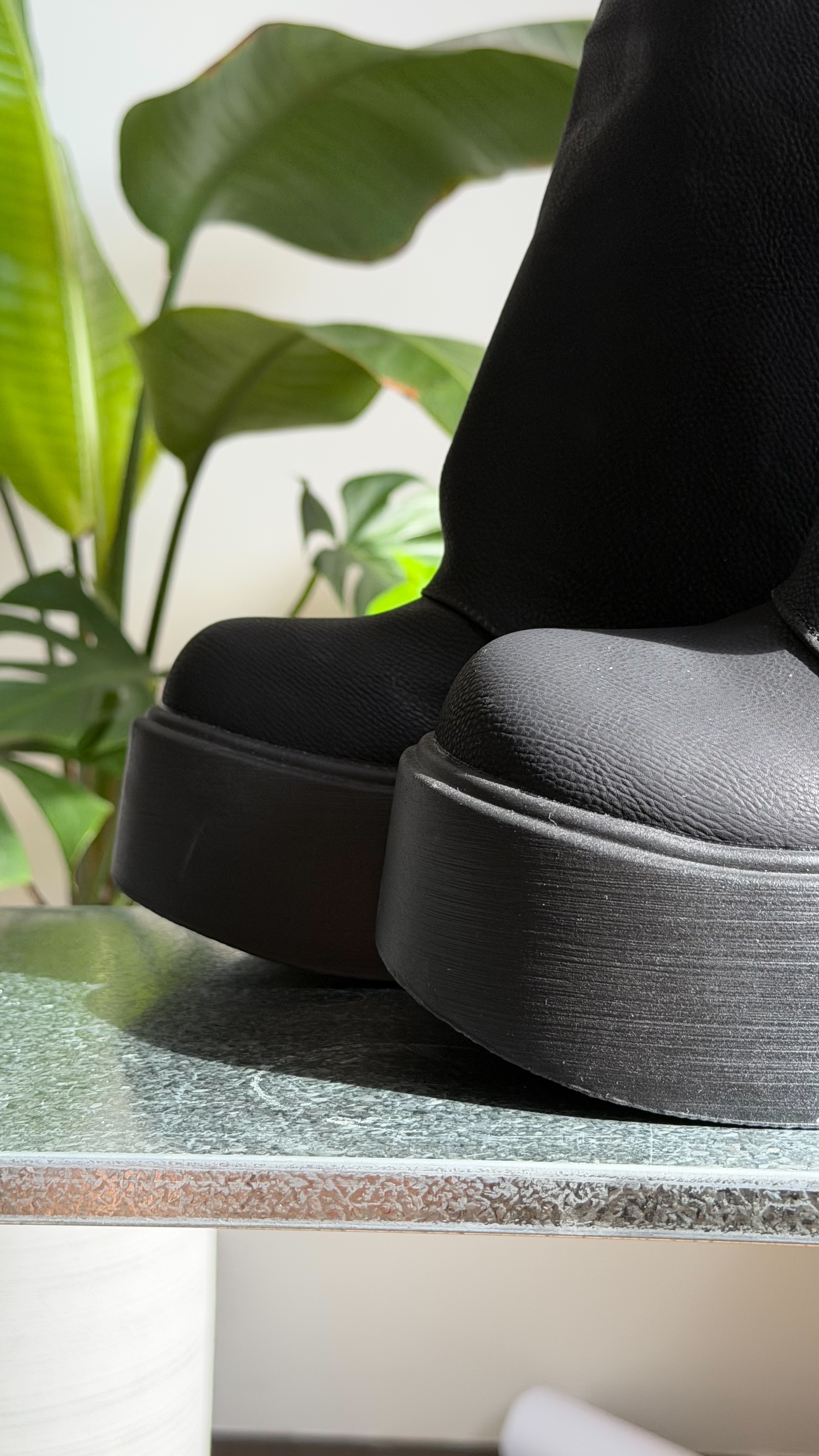 堆堆顯瘦 超厚底增高顯瘦靴🖤【BLACK｜經典黑】