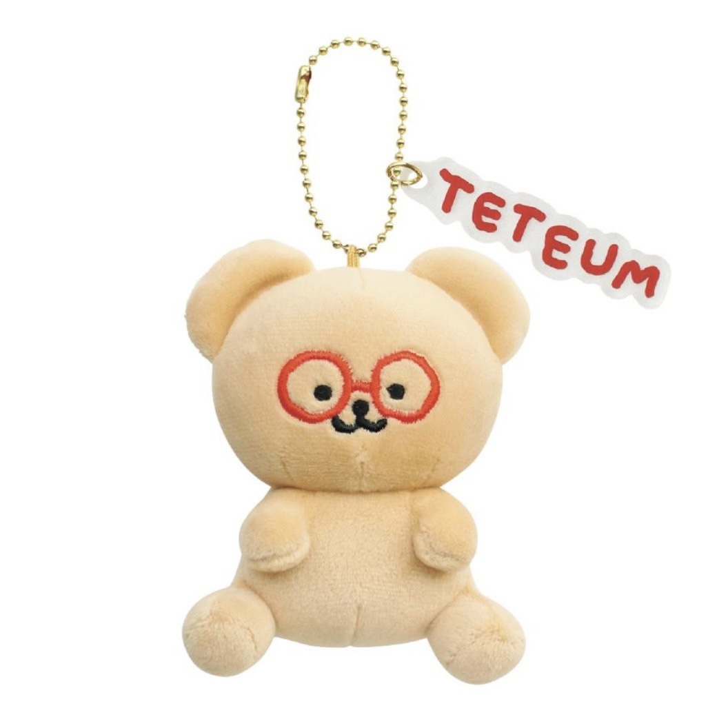 韓國 TETEUM FLOP BEBE 眼鏡熊 坐姿吊飾