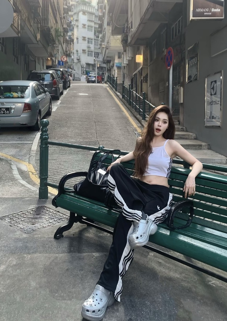 Adidas Originals SS25 復古 拼接 芭蕾風 條紋 黑色 運動褲 女款 JZ6778