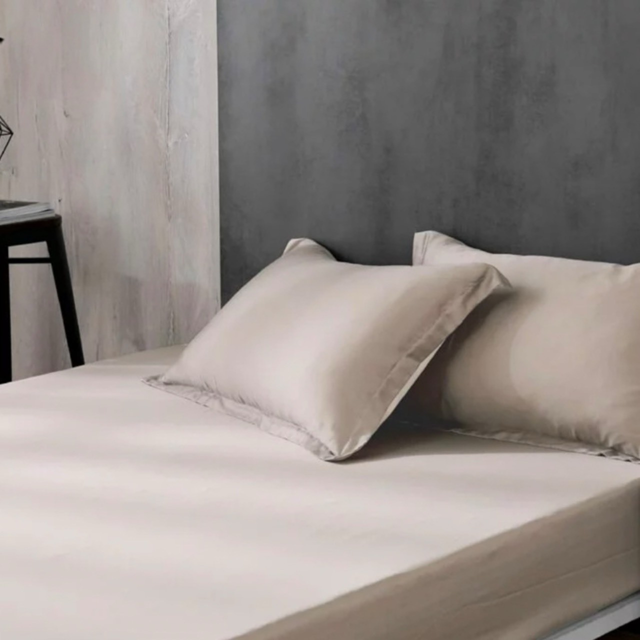 60支天絲床包組 | 沙漠米 x 奶油黃