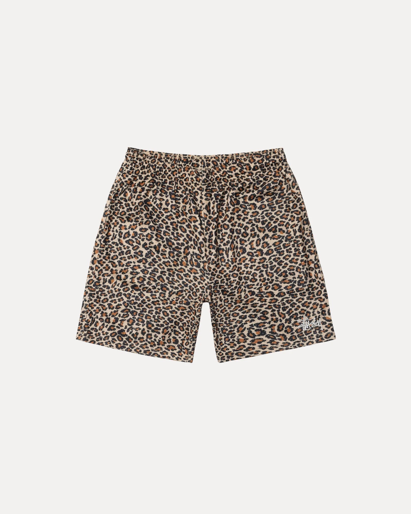 Stussy BASIC MESH SHORT 尼龍短褲 豹紋