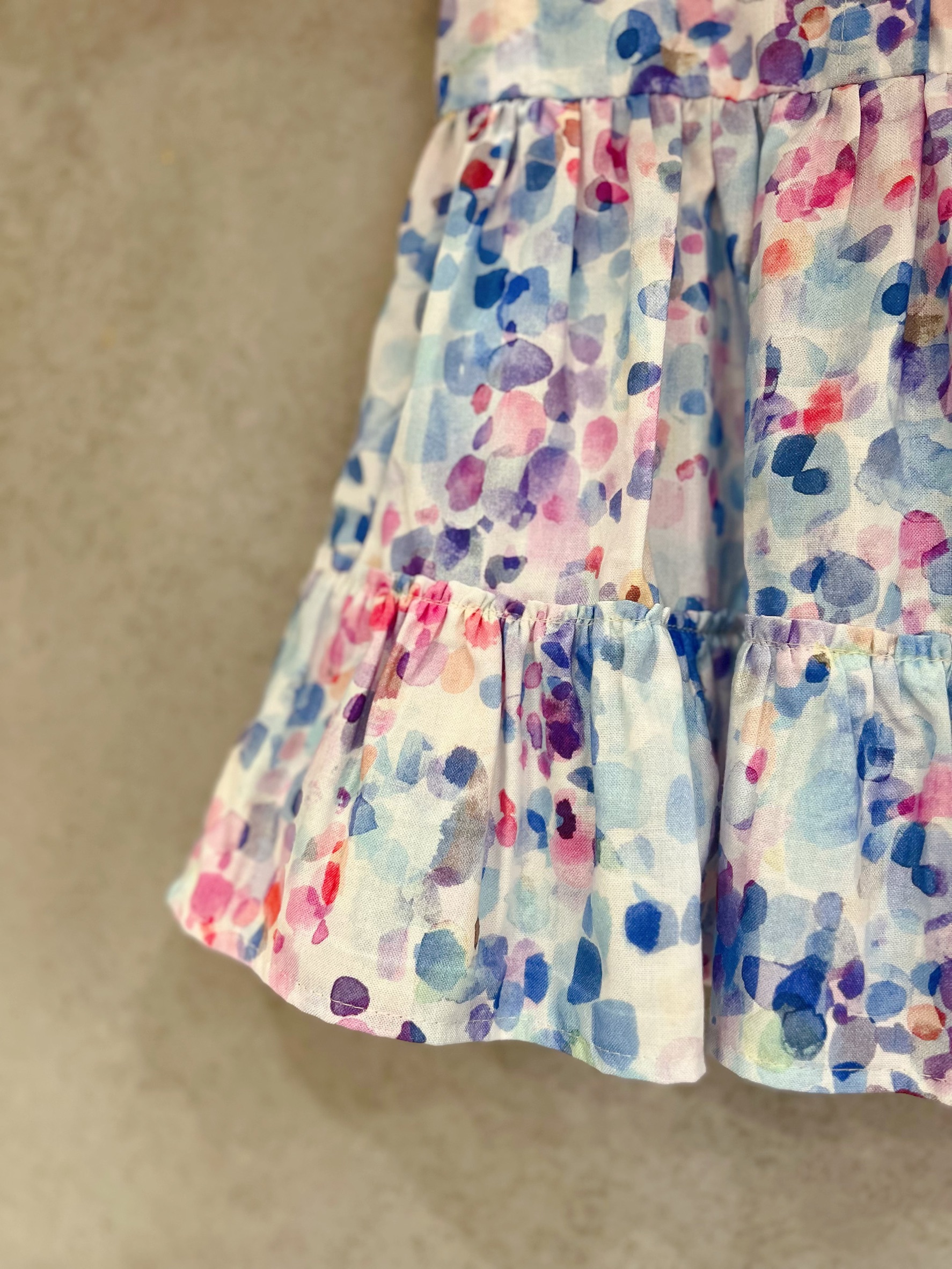 粉紫泡影 蛋糕裙洋裝(80)