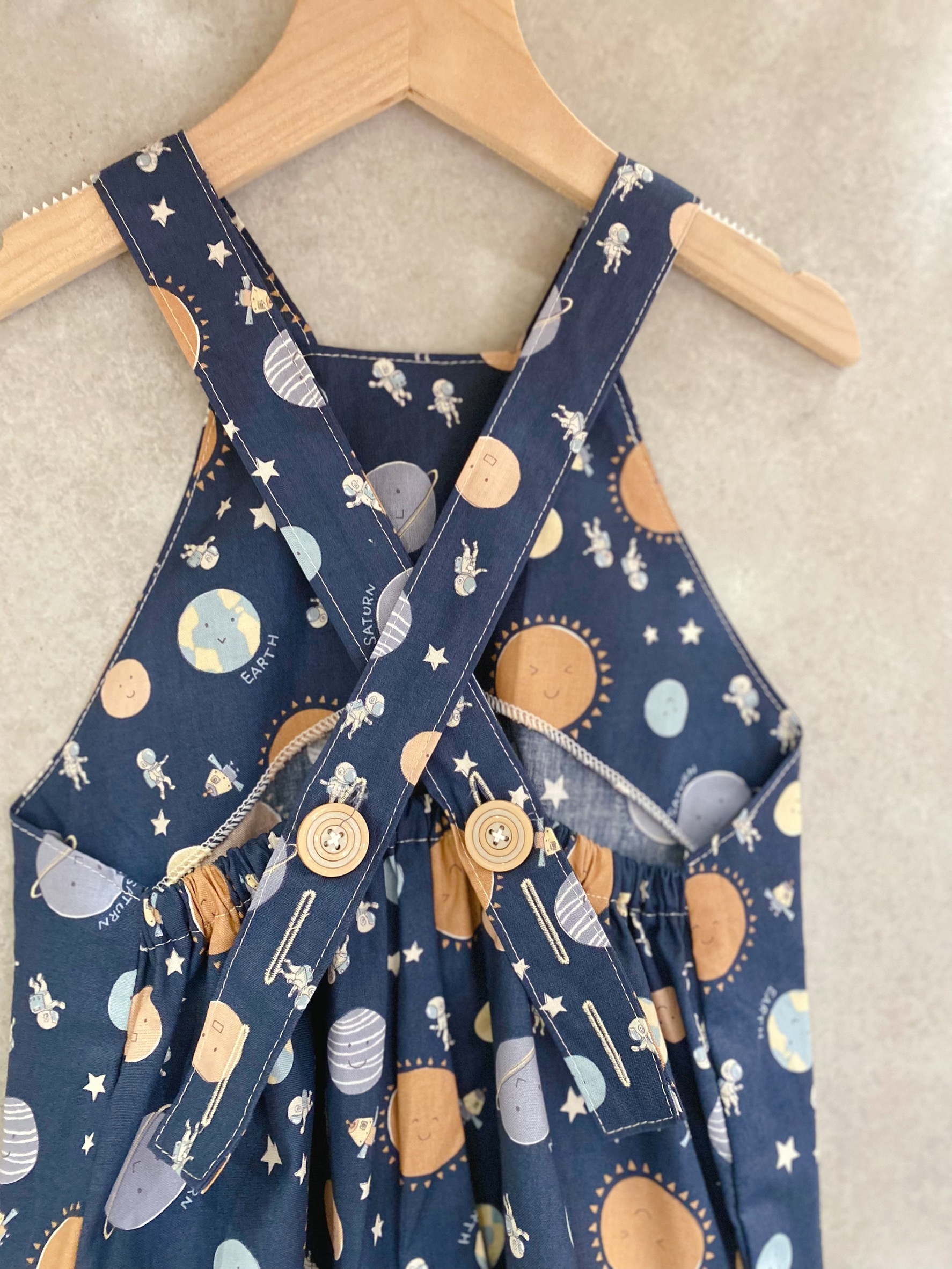 宇宙太空人 吊帶短褲(90)