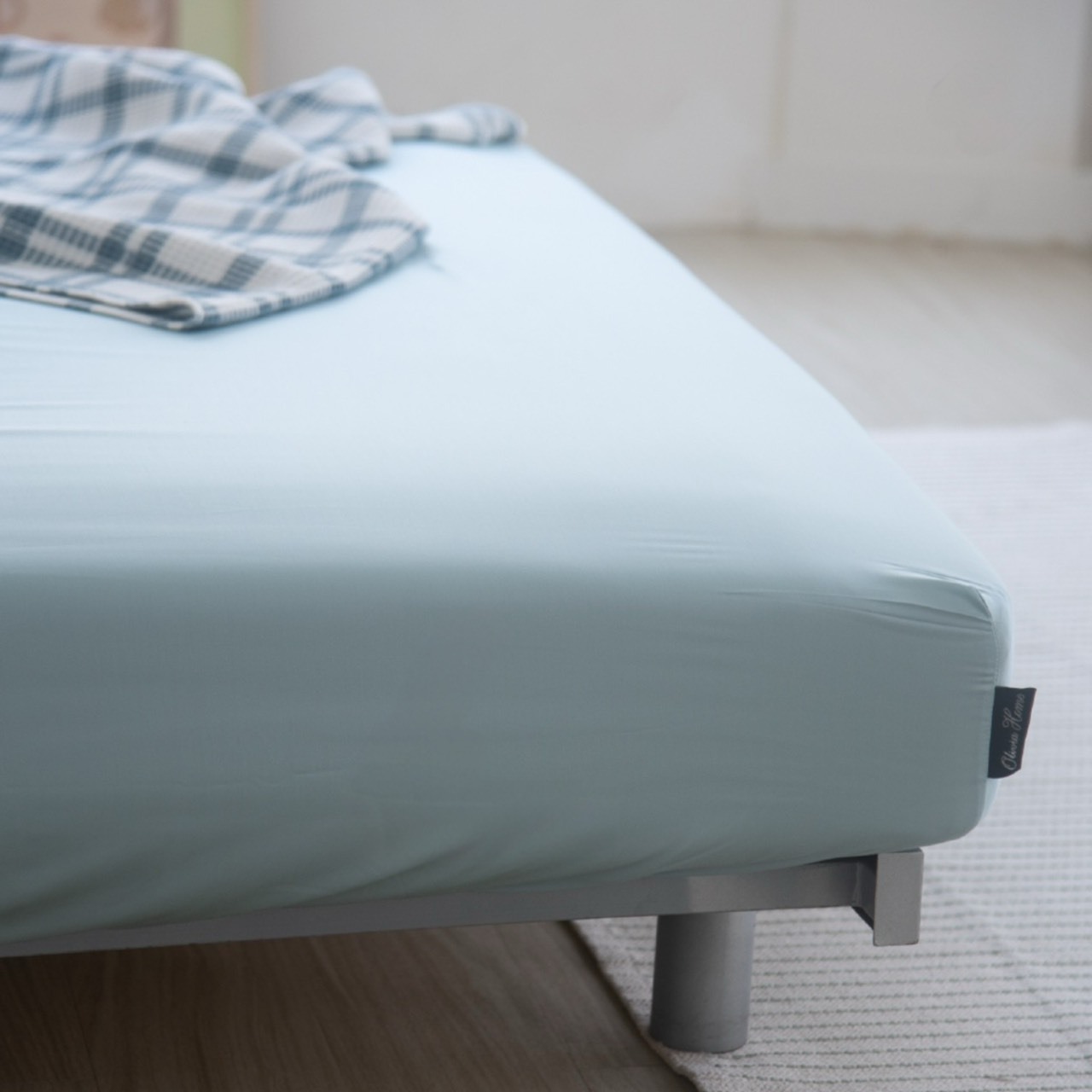 60支天絲床包兩用被組 | 松竹綠 x 銀灰