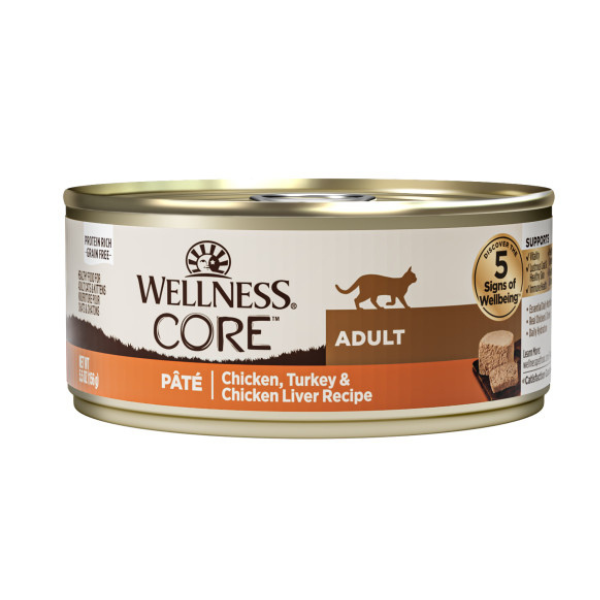 Wellness Core - [Classic Pate 肉泥] (無穀物) 雞肉、火雞&雞肝 Chicken, Tukey & Liver 156g (新包裝)