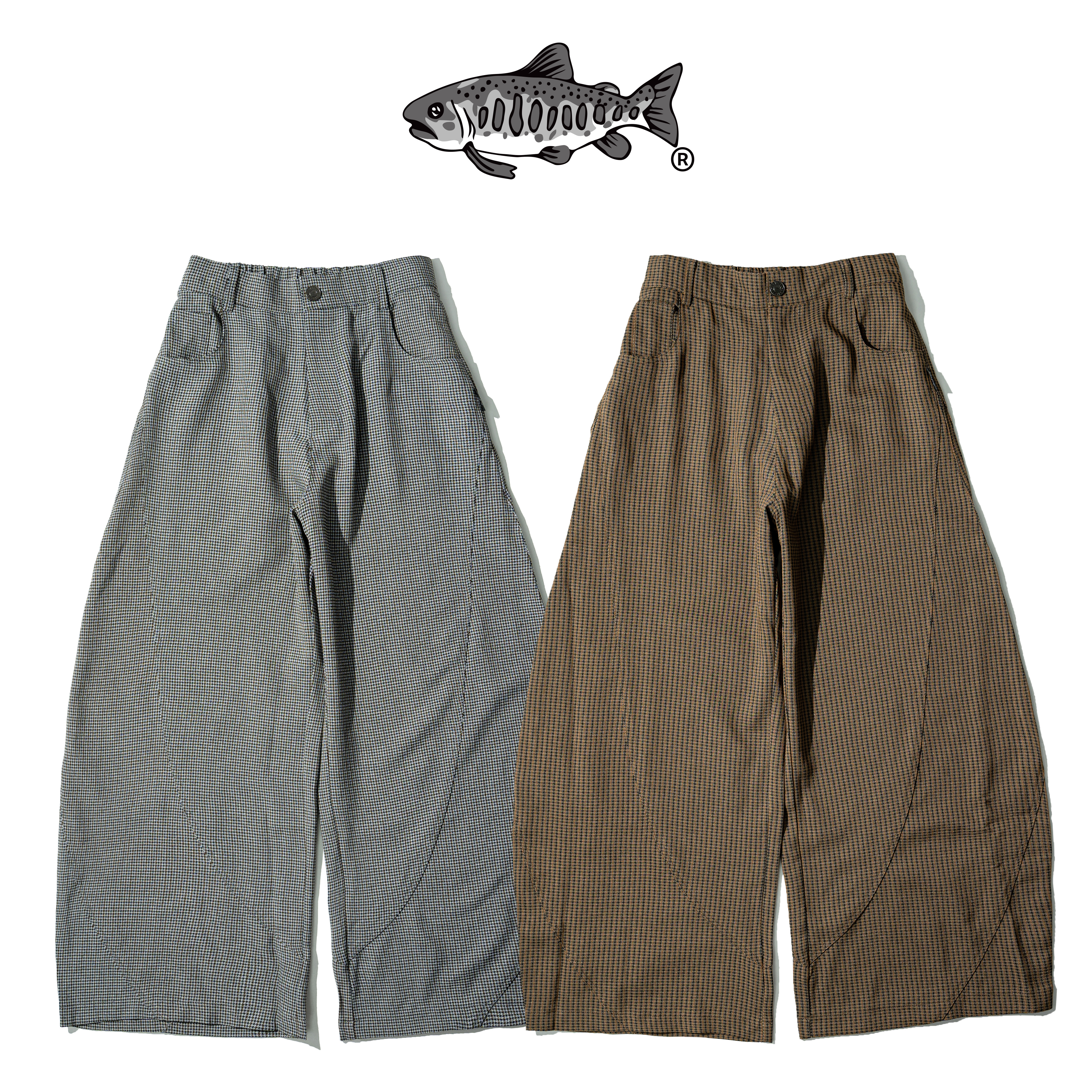 AGILITY Houndstooth Wide Leg Pants 彎刀闊腿 千鳥格 長褲 [PP98]