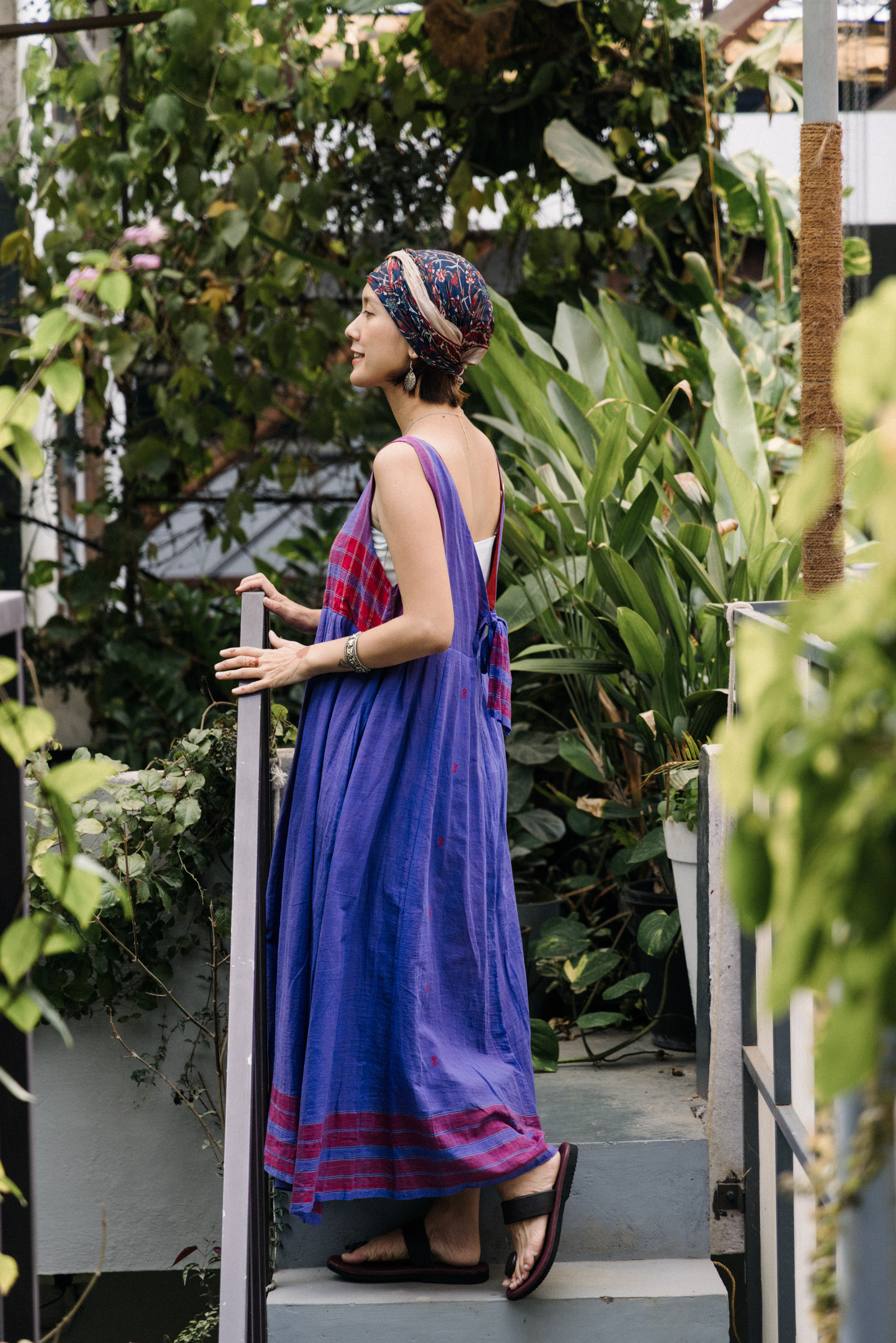 印度回收再造絲巾/頭巾