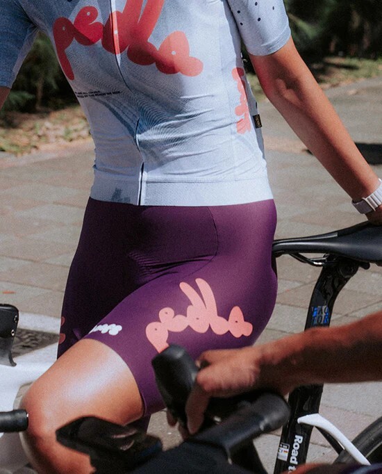 Pedla 女款車褲Local Loops SuperFIT 2.0 Bib Short Bubble Aubergine 紫