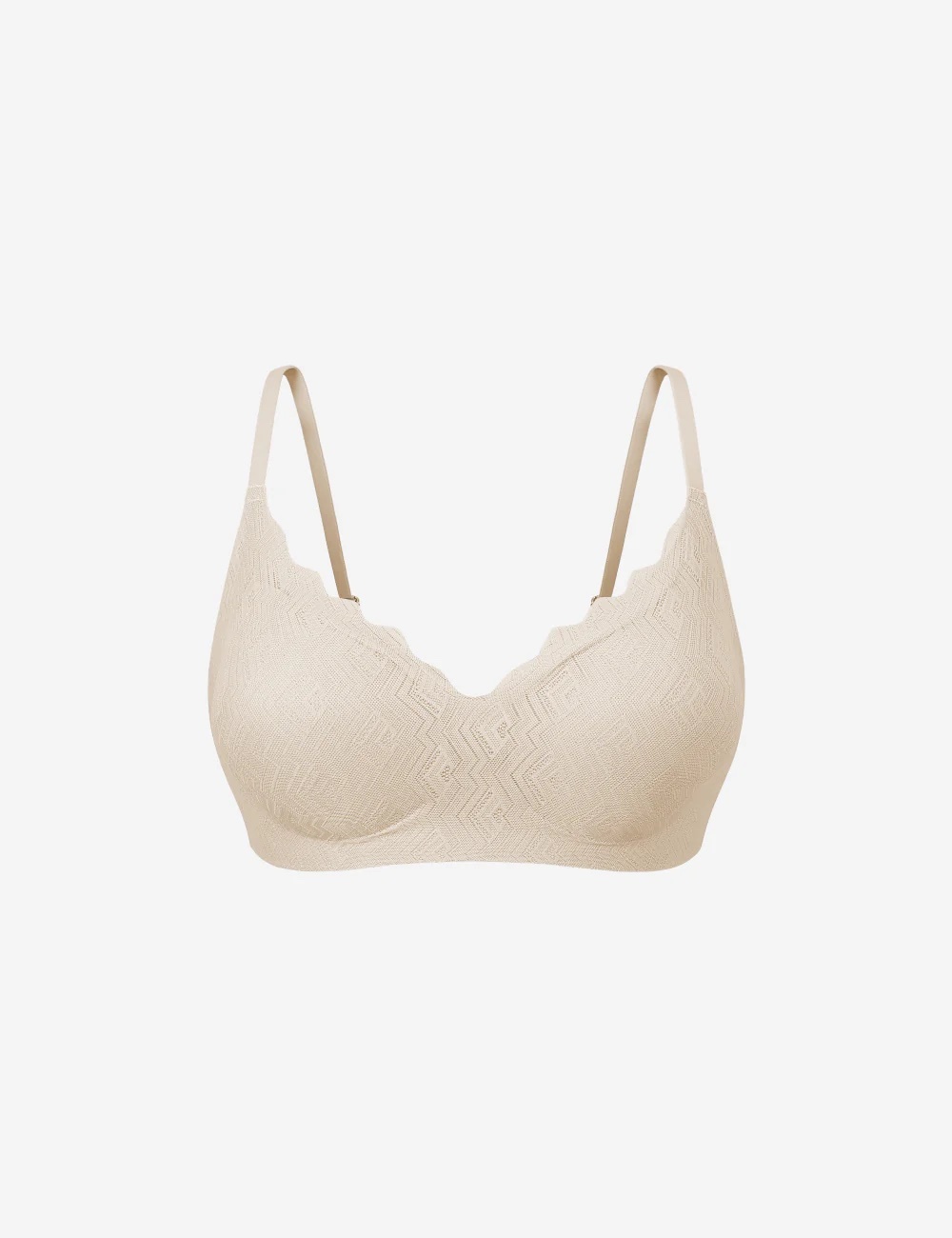 《韓國連線》Verish Lace Set Bra Volume Fit Beige