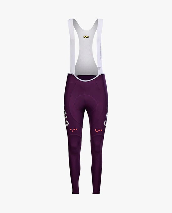 Pedla 女款薄長褲 Dots SuperFIT2.0 Bib Tight Aubergine 茄紫