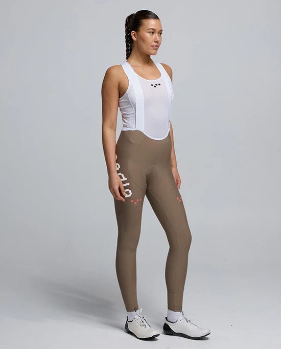 Pedla 女款薄長褲 Dots SuperFIT2.0 Bib Tight Stone 女款 灰棕