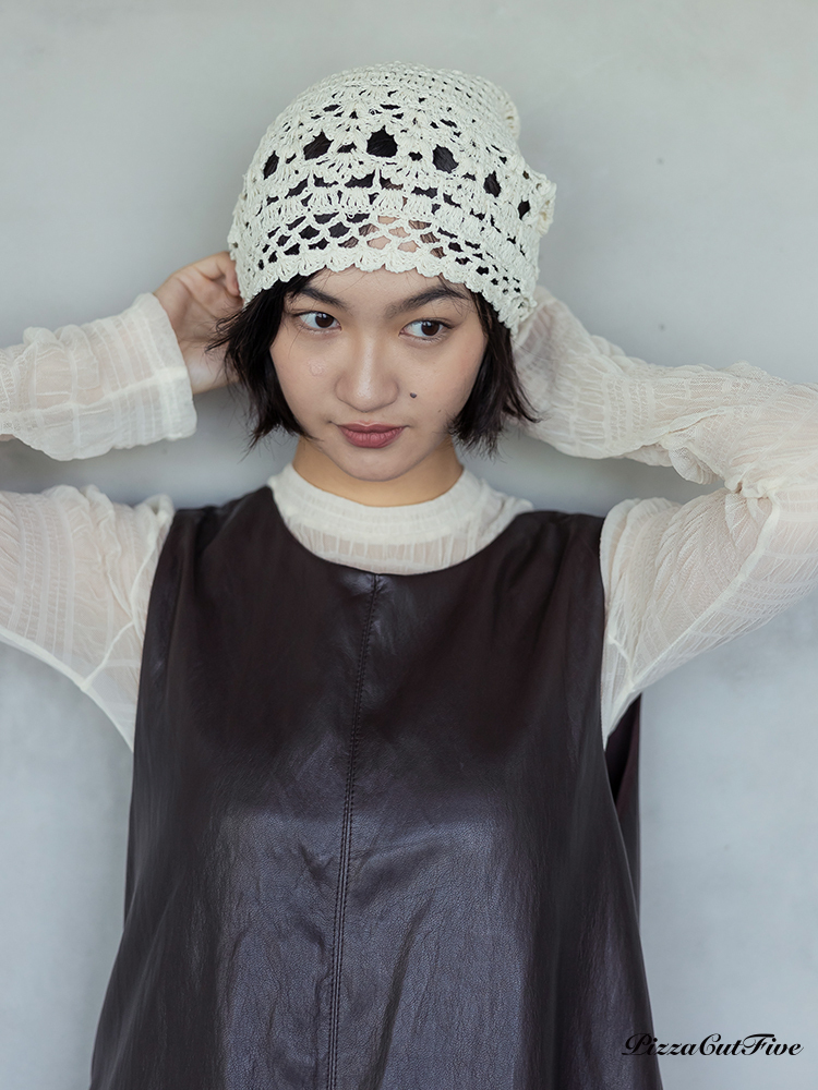 [兩件999]縷空針織帽 PizzaCutFive PCF253630003