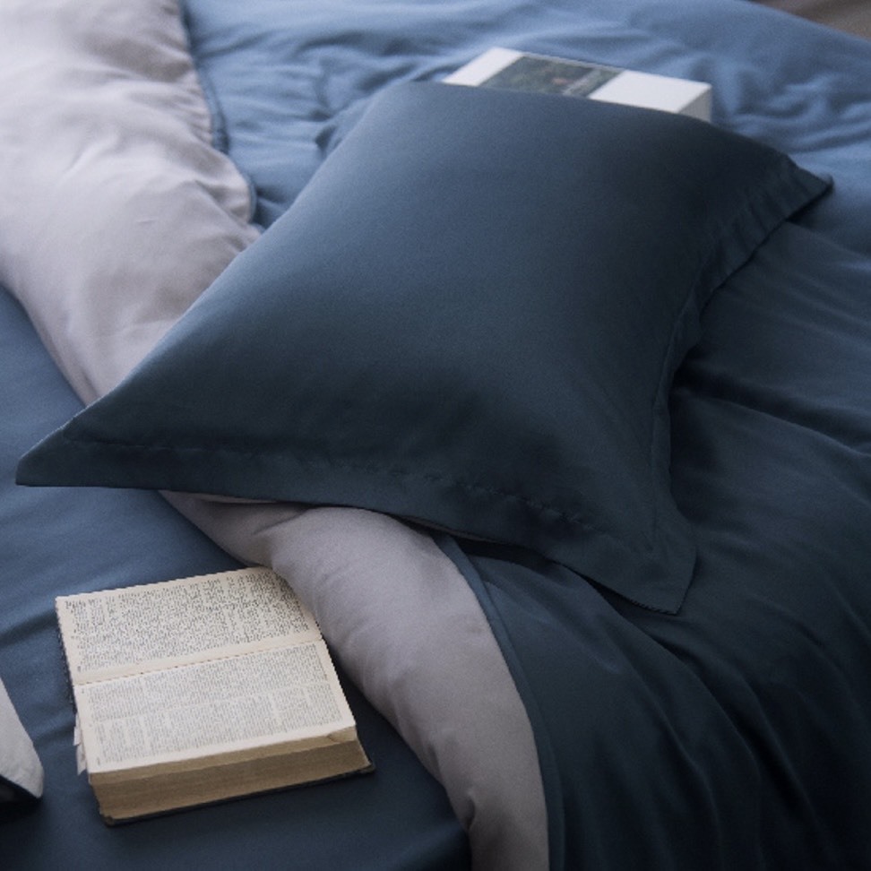 60支天絲薄枕頭套 | 蒼山藍 x 都市灰