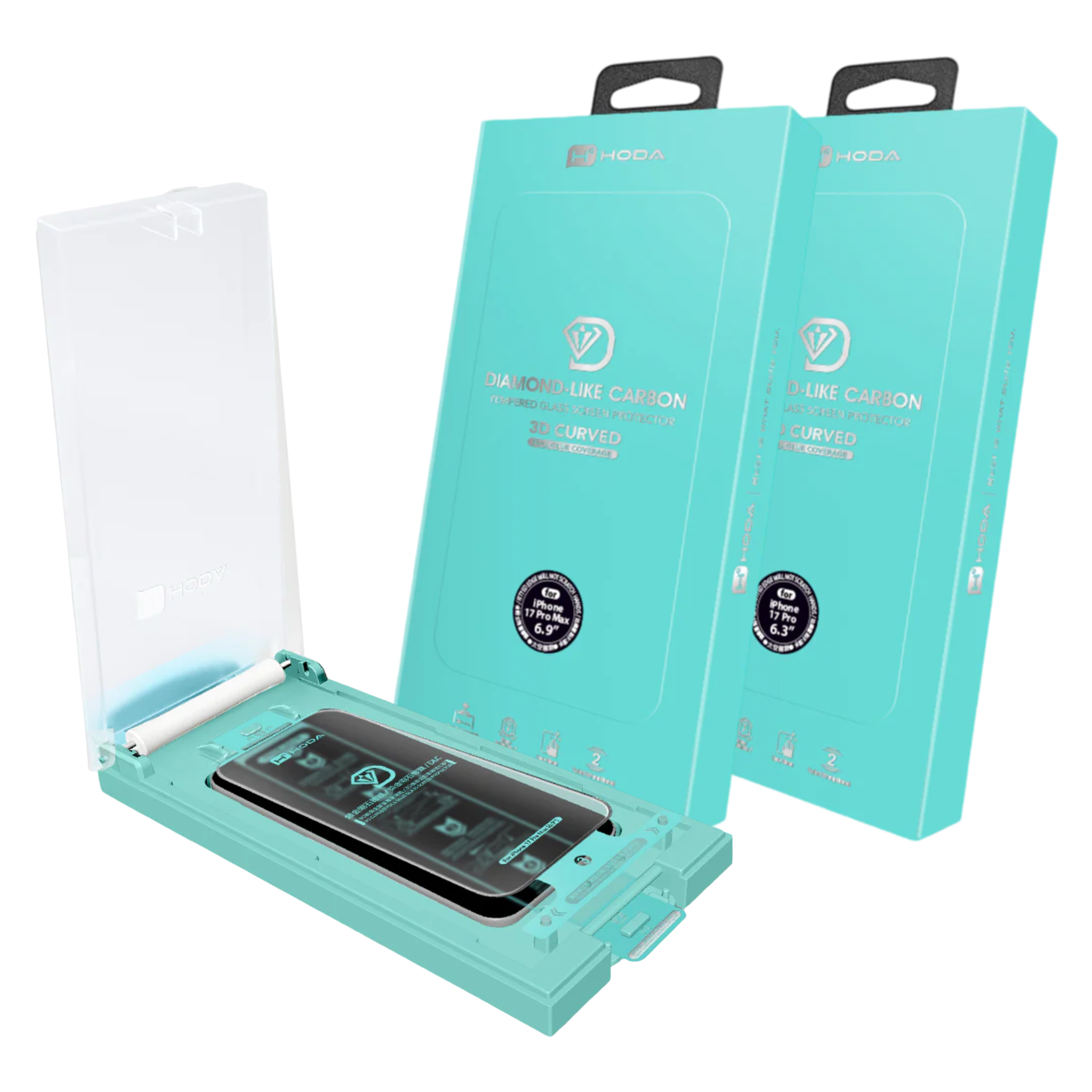 Hoda iPhone 17 系列 3D DLC類鑽石玻璃螢幕保護貼