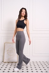 Origin FIT-38''嬌小版極美塑形翹臀喇叭褲-晨霧灰(限量現貨)