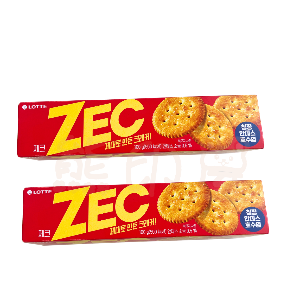 韓國樂天ZEC餅乾100G X  2  (紅)