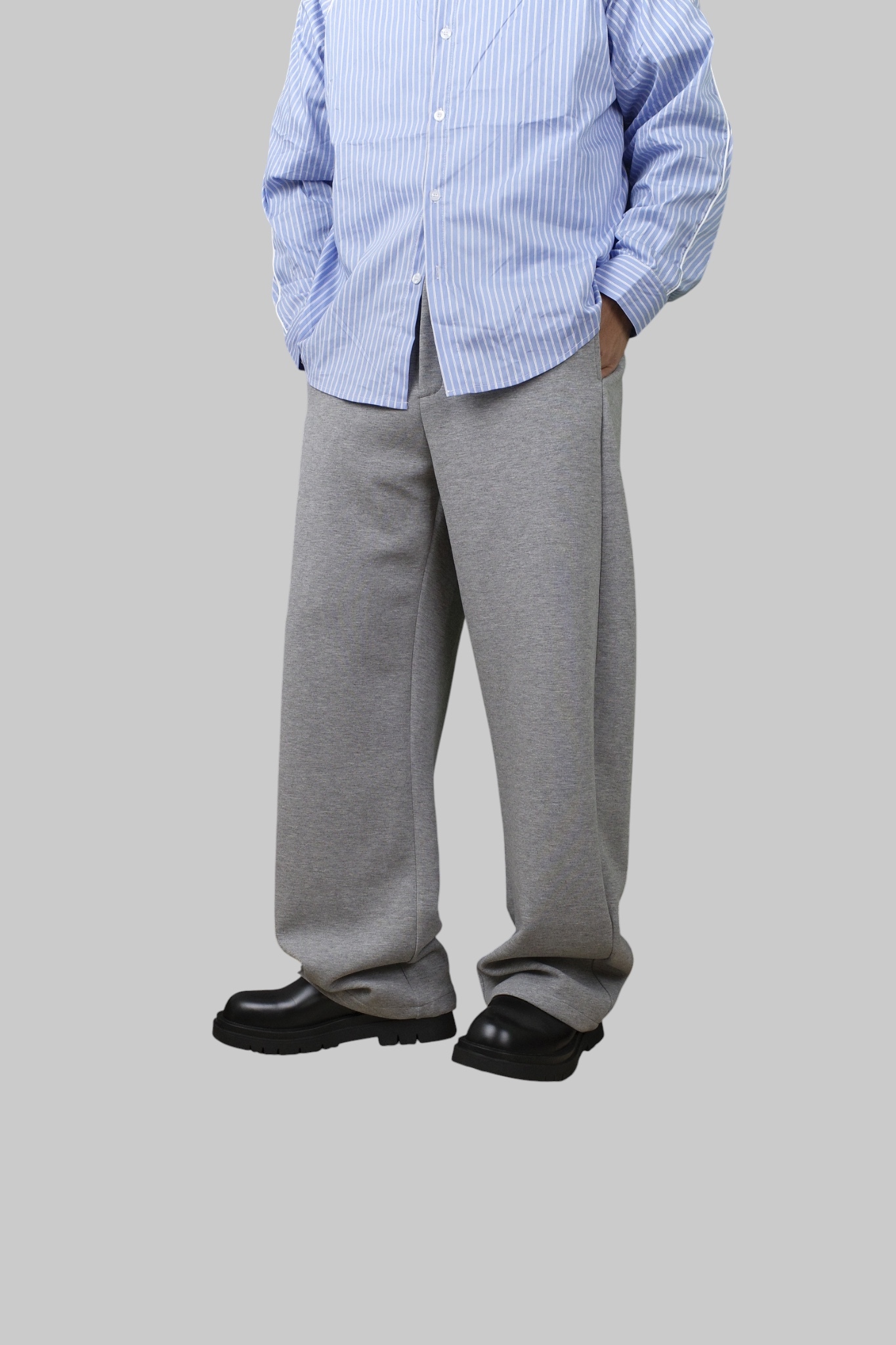 『Always_Good』cleanfit 彎刀 落地 棉質 長褲