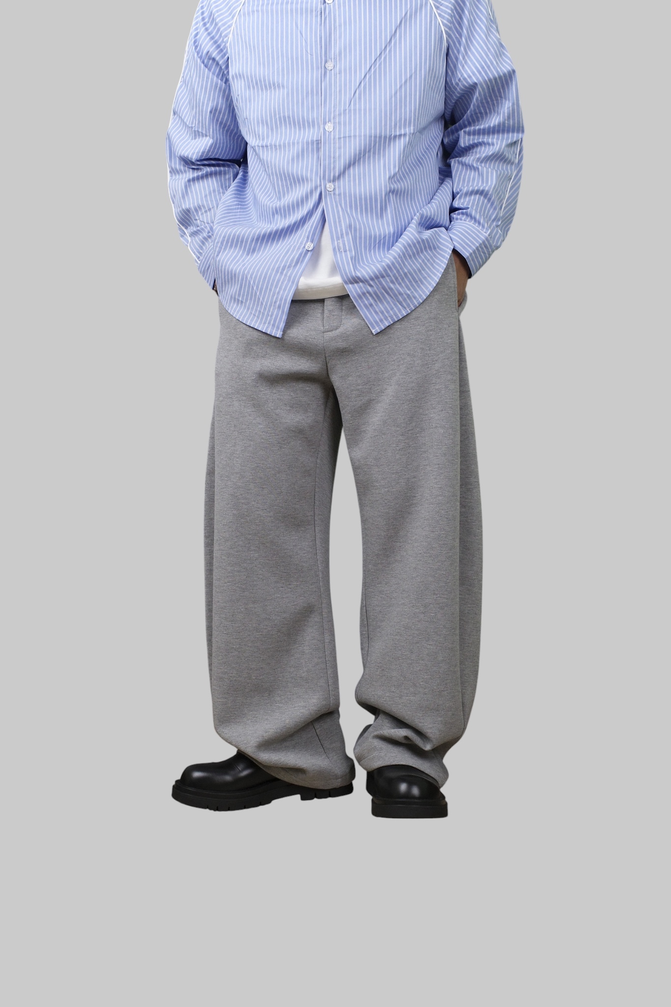 『Always_Good』cleanfit 彎刀 落地 棉質 長褲