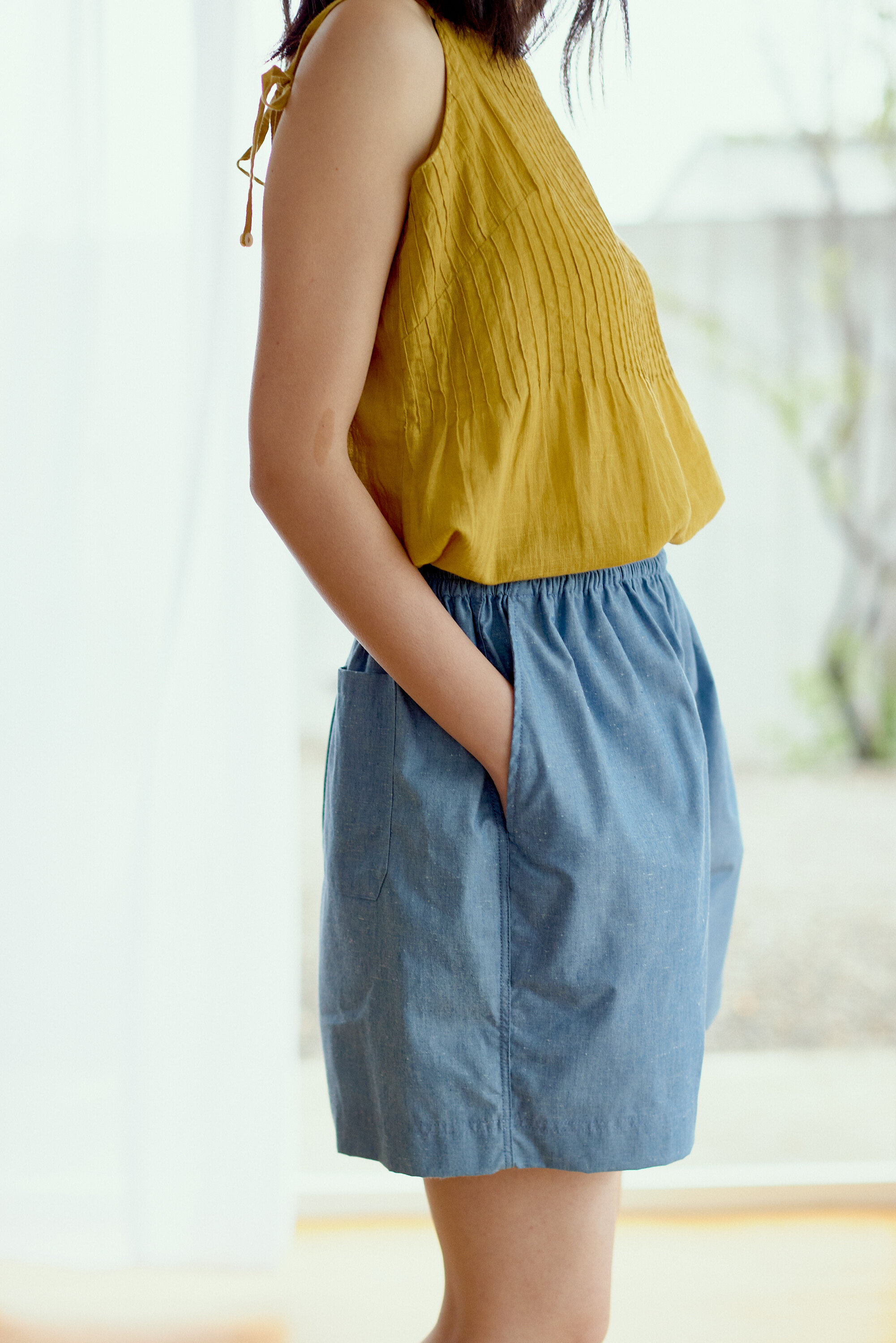 清邁牛仔短褲＿淺藍