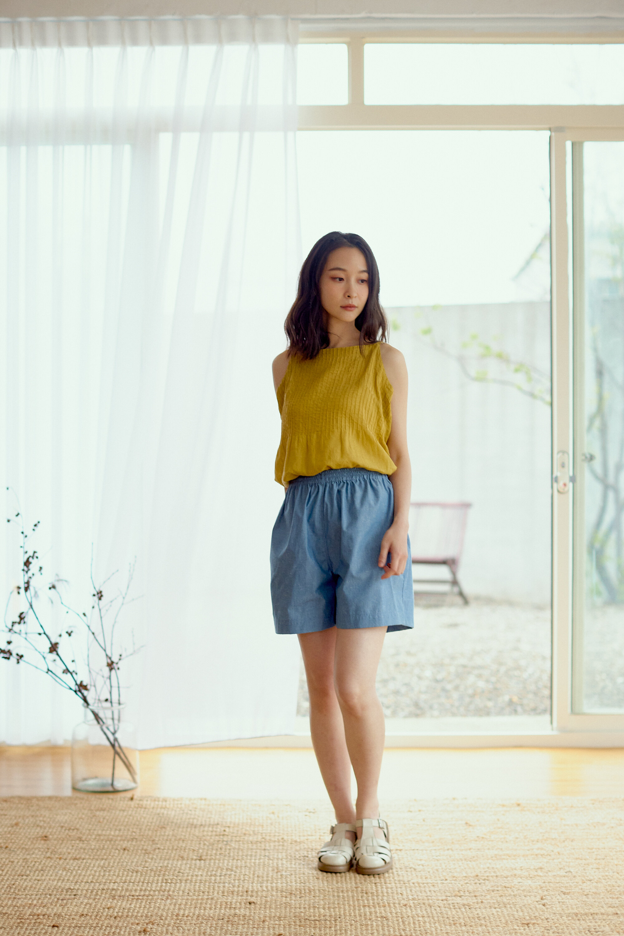 清邁牛仔短褲＿淺藍