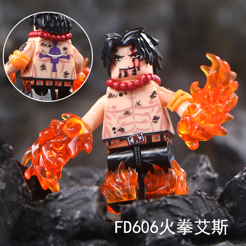 One Piece Portgas D Ace Custom Minifigures Minifigs Fit Lego FD606