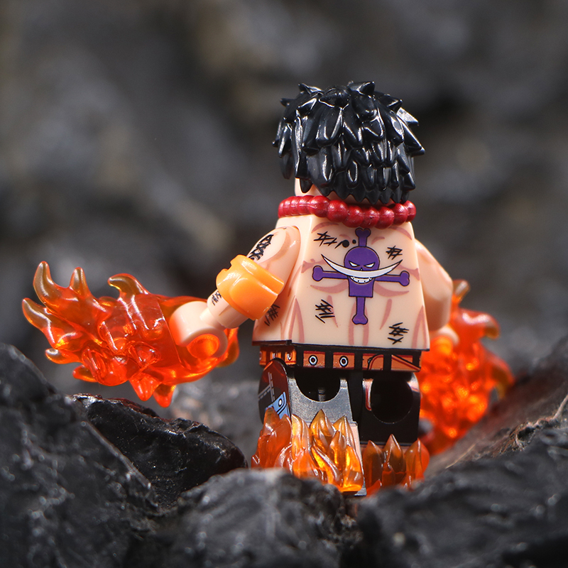 One Piece Portgas D Ace Custom Minifigures Minifigs Fit Lego FD606