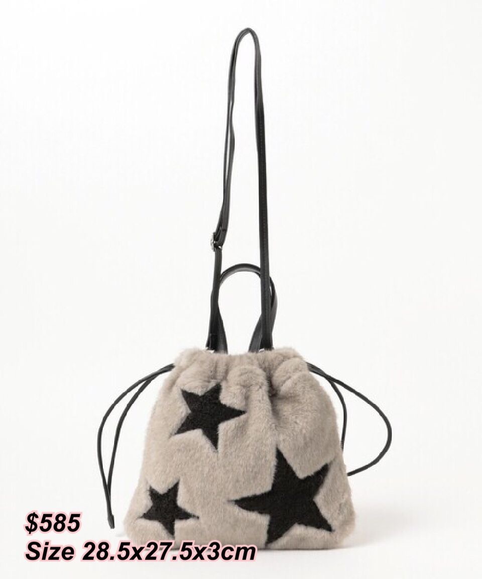 Ray beams 秋冬新款毛毛袋