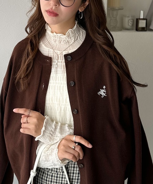 日本🇯🇵連線 JAVA 百搭基本款刺繡針織衫 休閒 針織衫 開襟衫 排扣設計 刺繡 長袖 5色(任買兩件711免運)/預購