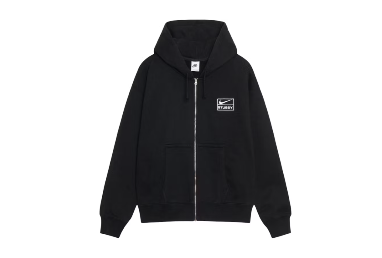 現貨|Stussy x Nike Fleece Zip Hoodie Black FW25 FJ9176-010