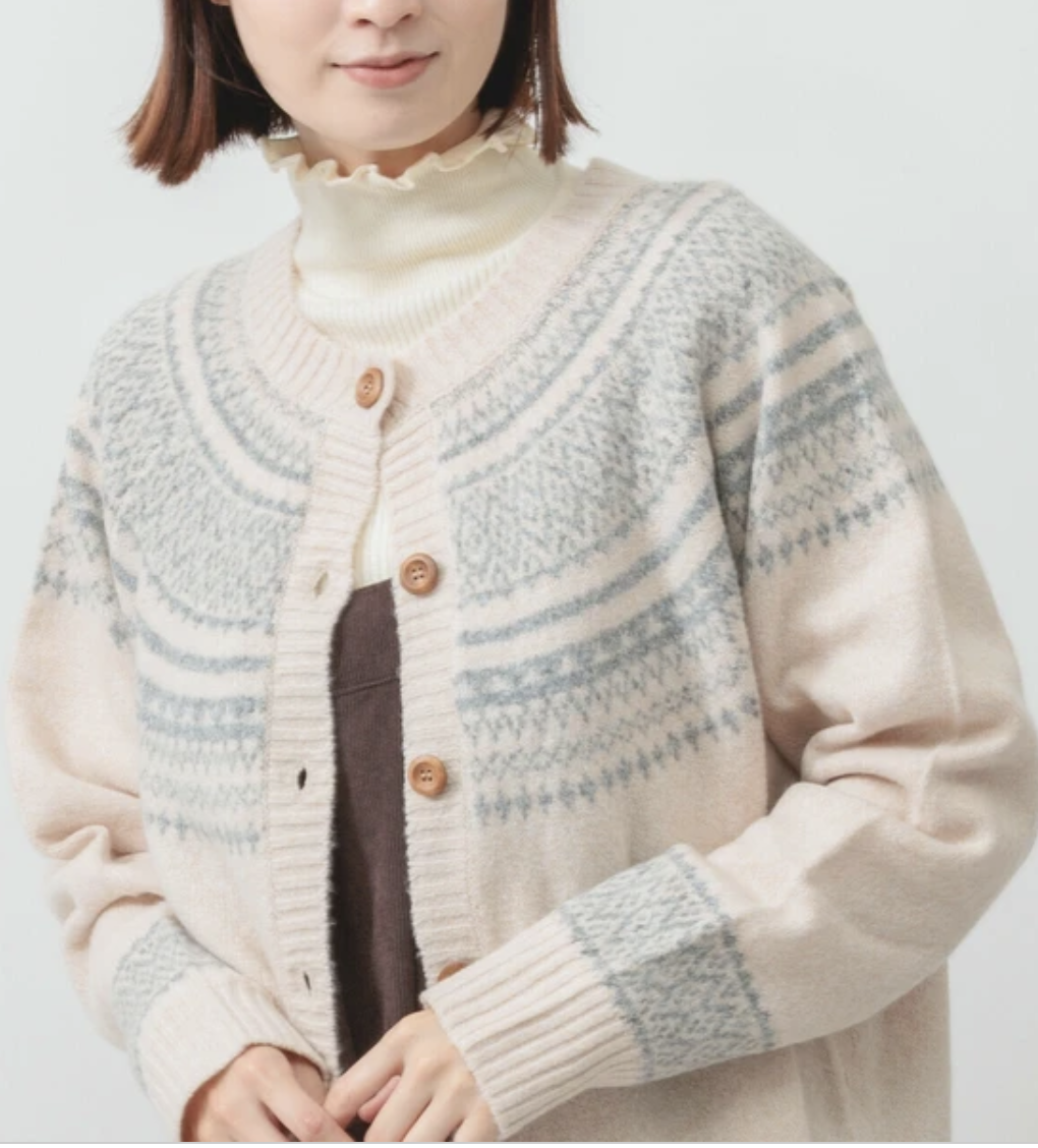 溫柔觸感的北歐風自然系開襟毛衣（3色入）【日本直送】