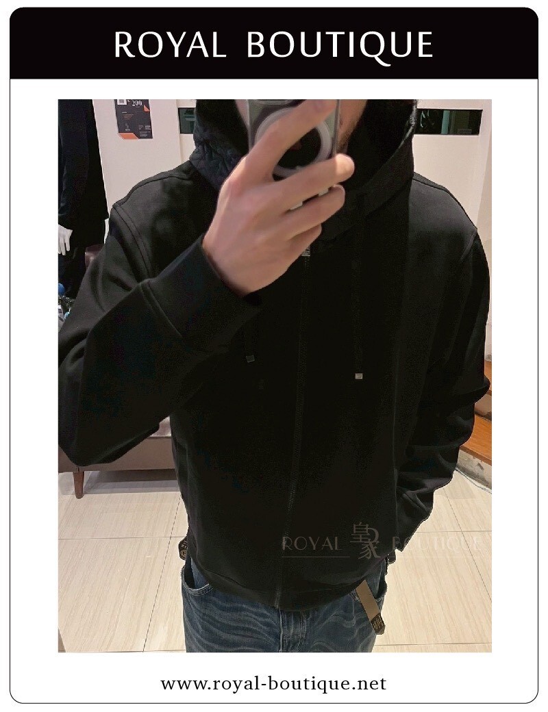 Armani Exchange 連帽绗逢AX英字連帽外套夾克